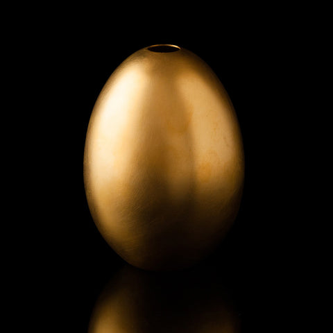 Gold Plated & Sterling Silver Egg Vase