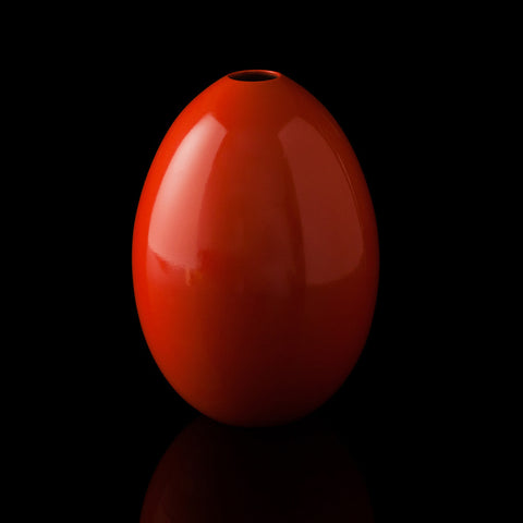 Large Coral Egg Vase