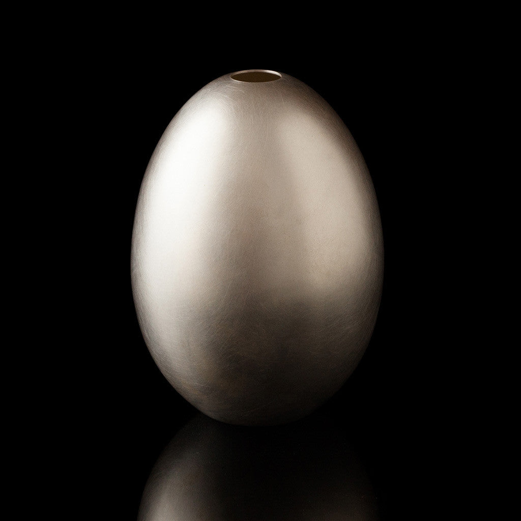 Sterling Silver Egg Vase